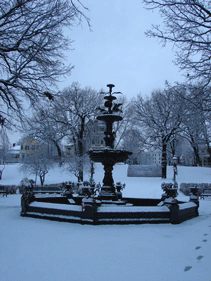Irvine Park in the Snow