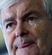 Newt Gingrich always looks hungry.