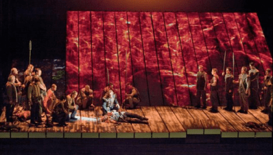 The finale of the Met Opera's production of Götterdämmerung.  Do we all have to be Wagnerian?