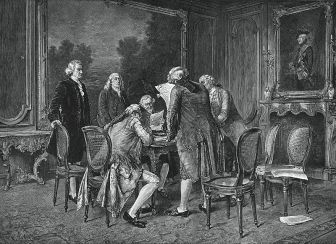 The Treaty of Paris, 1783. We official became a nation.