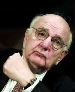 Former Fed Chair Volcker, apparently trying to make sense of Washington