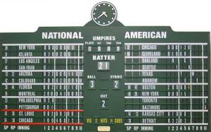 Some scoreboards are more attractive than others.