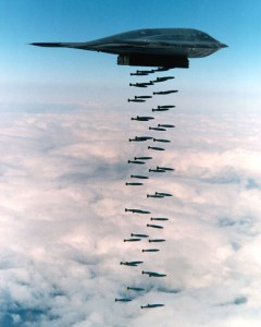 A B-2 Spirit doing what it was designed to do.