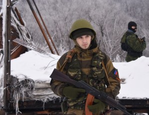 Russian rebels in Eastern Ukraine, fighting through the Winter.