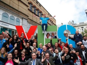 A rally before the election.  Yes.