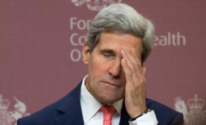 Here's a guy we let twist in the wind. Secretary John Kerry, the man that was trounced by GW Bush. Yes, that Bush.