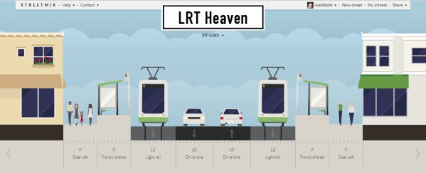 If it were all about trains ... presuming the widest place for them, at a stop.