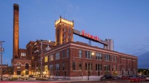 The Schmidt Brewery, now artists' lofts, is the symbol of the West End and sits at its heart.