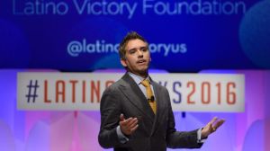 Cristobal Alex, the man who will paint Texas blue.