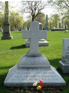The family plot of the Spencers in Oakland Cemetery.